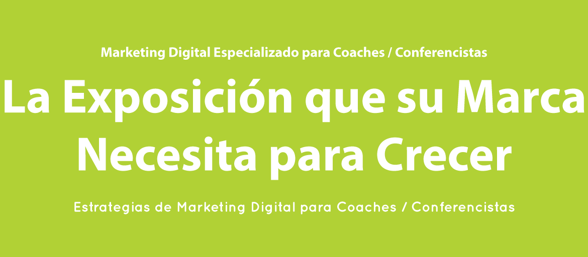 Marketing Digital Especializado para Consultor, Coach, conferencista
